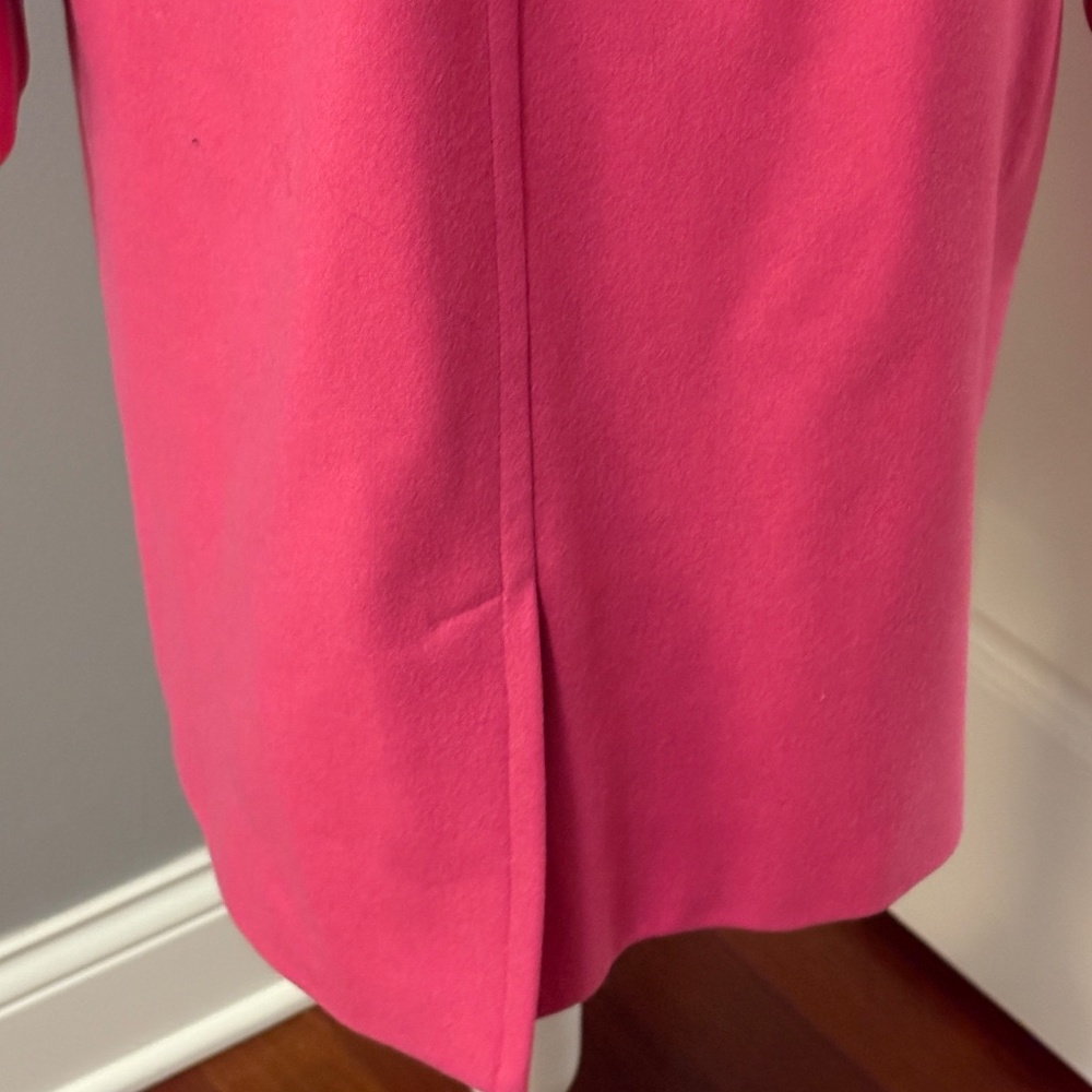 Isaac Mizrahi Hot Pink Wool-Blend Hooded Coat - Picture 7 of 14